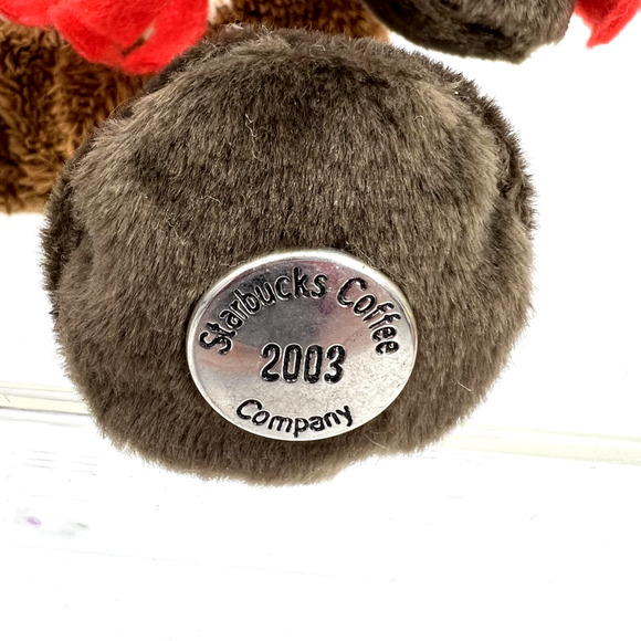 Starbucks 2003 Bearista Bear Reindeer Costume with Scarf - Picture 4 of 8